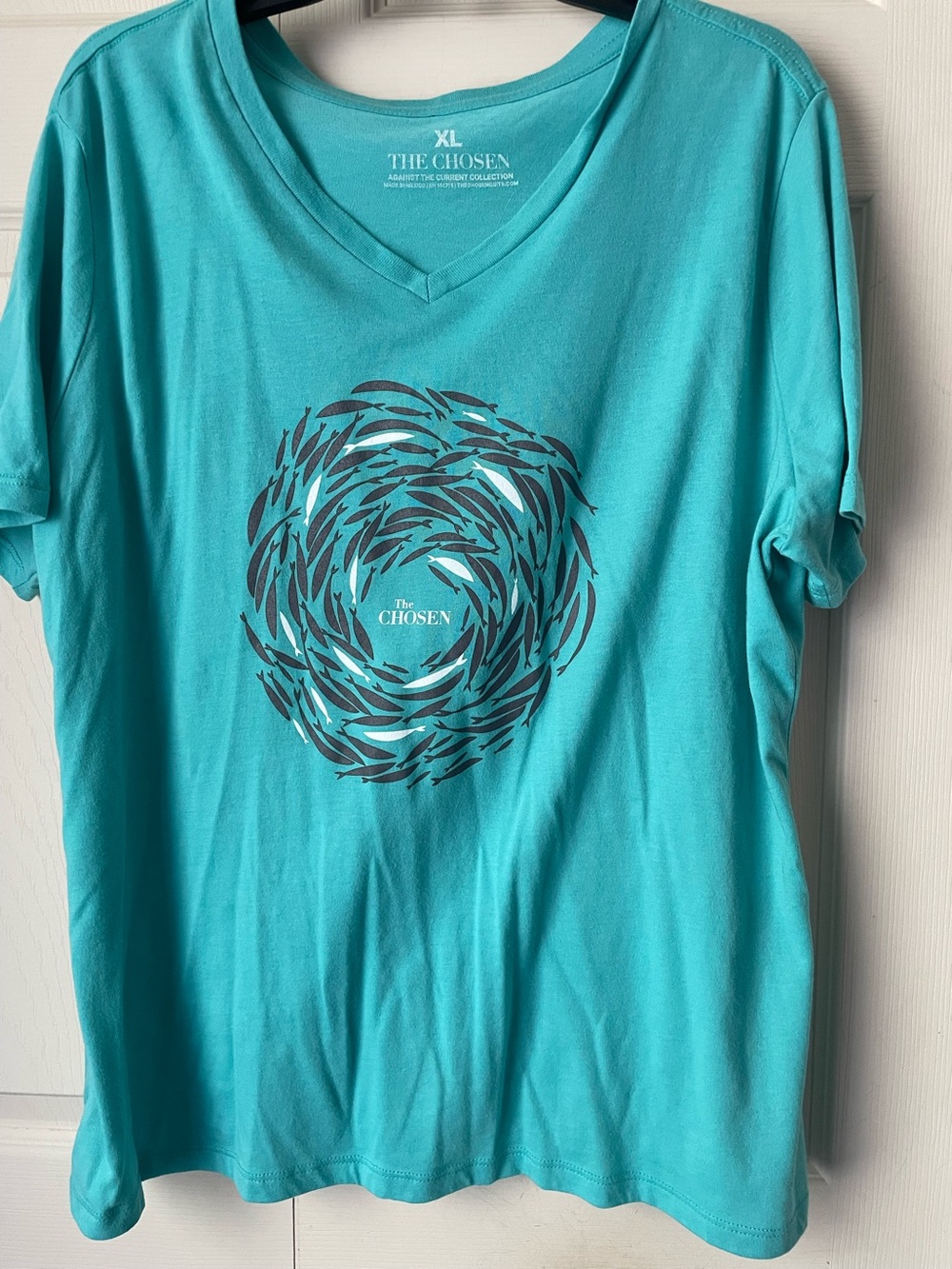 The Chosen series teal tee